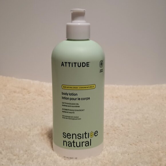 New & Unused! Attitude Sensitive Skin Body Lotion- Oat + Avocado Oil, 16 FL. Oz. - Picture 2 of 7